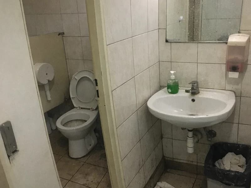 Photo of a Historical public toilet in Vyšehrad, Prague, Czech Republic. Verified hygiene and…