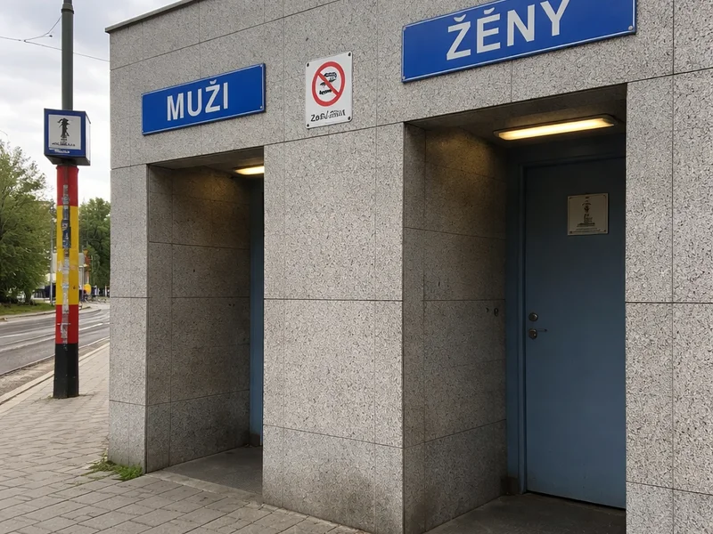 Veřejné WC – Rozdrojovická, Brno-Kníničky (u místa Sokolské koupaliště) #2